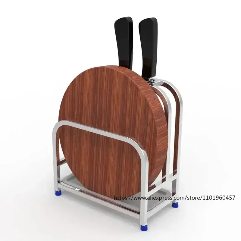 304 Stainless Steel Knife Holder, Chopping Board Rack, Kitchen Special Storage Rack, Cutting Board Rack, Knife Seat Rack 4