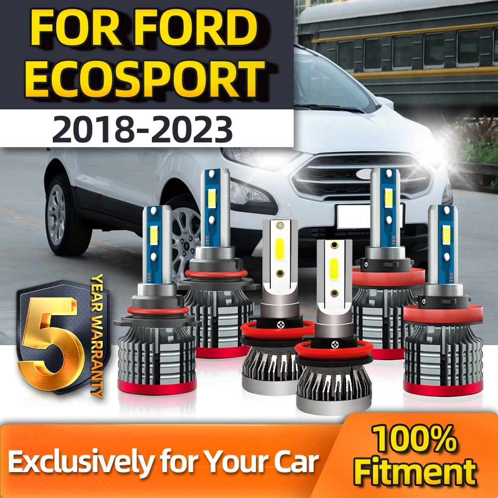 

TEENRAM LED Combo H11 9005 H11 Fog Lamp High Low Bulb Car Lamp Accessories Kit For Ford Ecosport 2018 2019 2020 2021 2022 2023