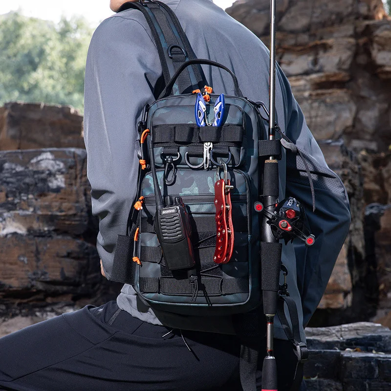  slider image of Fishing Tackle Backpack Storage