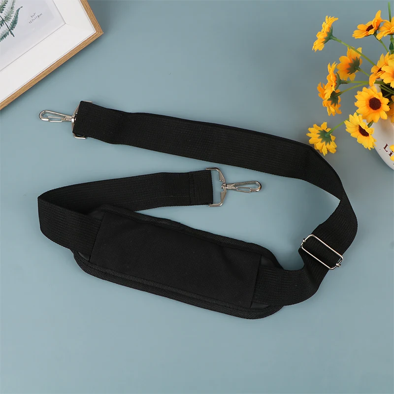 

Black Nylon Bag Strap For Men Bags Strong Shoulder Strap Briefcase Laptop Bag Belt Length Bag Accessory