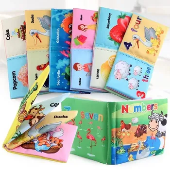 Baby Cloth Books – Early Educational Cognitive Learning for Toddlers (Fruits, Animals, Numbers, Food) 12–72 Months 1
