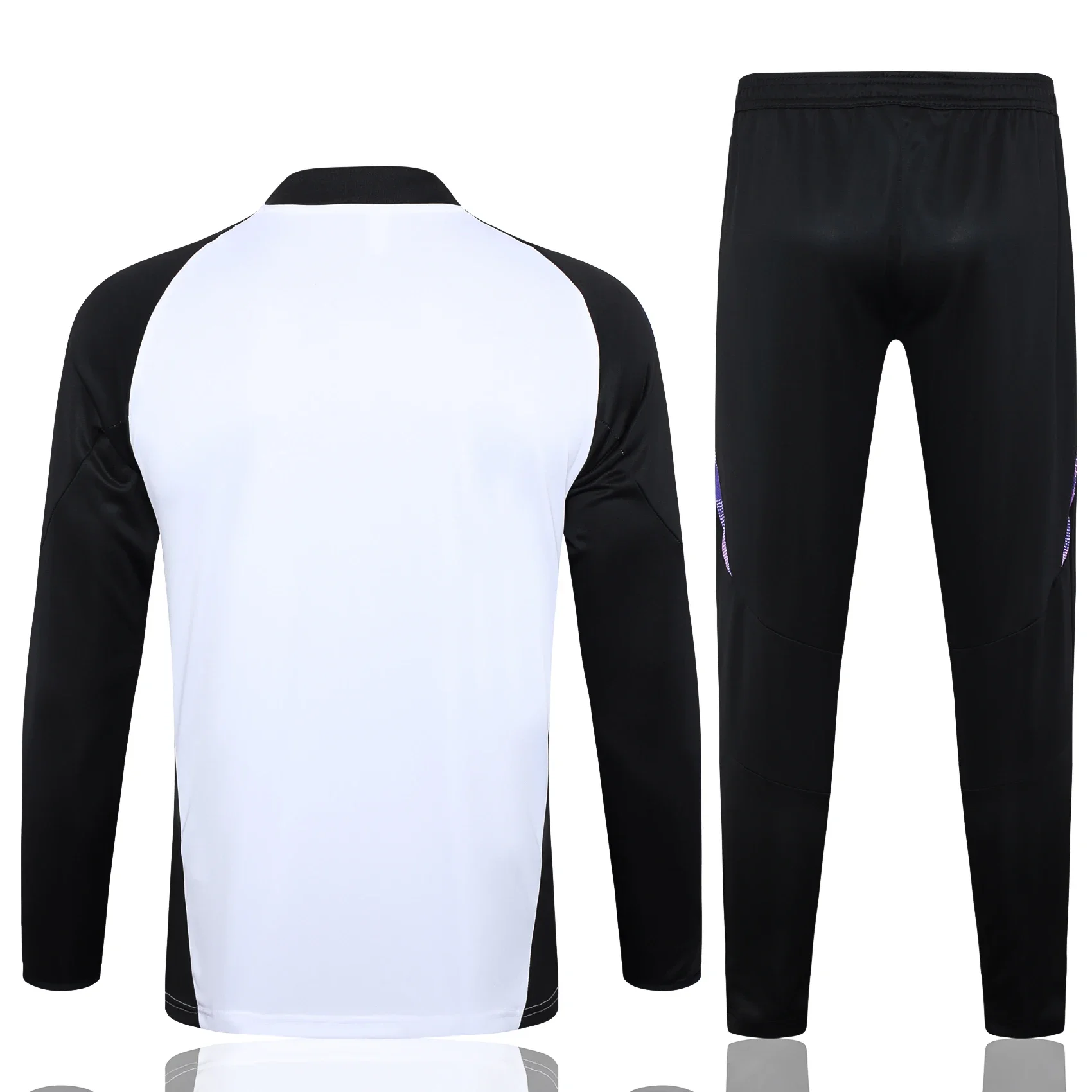 Adidas Soccer Jerseys Men Anti-Shrink Fashionable High-Quality Comfortable Sportswear Training Suit Black and Purple