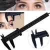 150mm Eyebrow Measuring Ruler Brow Mapping Vernier Caliper Double Scale Plastic Ruler for Eyebrow Tattoo Brow Makeup Tool 1