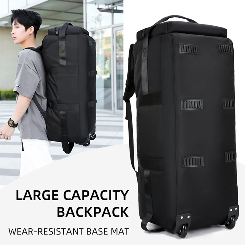 Unisex Universal Travel Bag with Wheel Large Capacity Foldable Luggage Traveling Handbag Waterproof Luggage Storage Bags XM135 travel bag