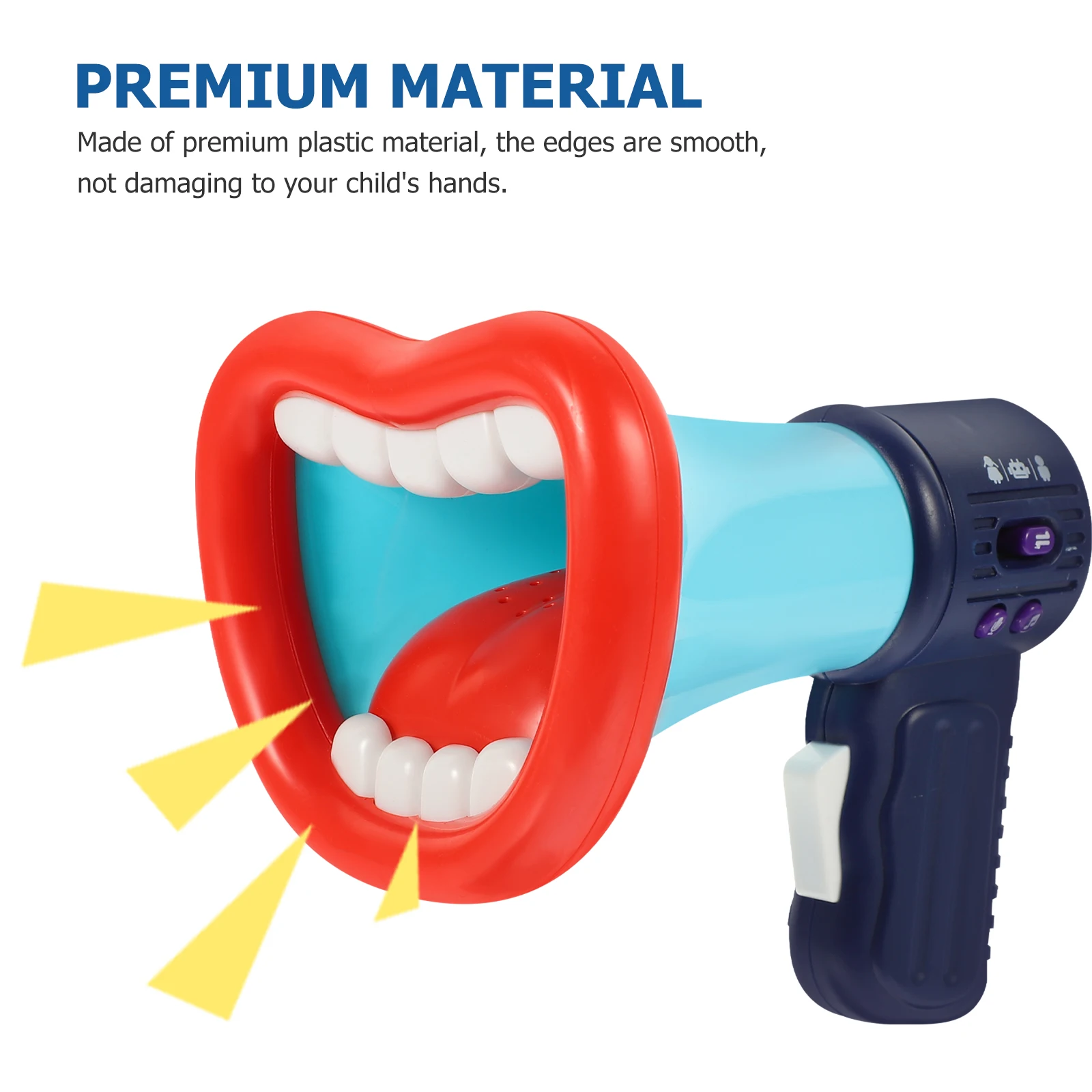 Handheld Voice Changer Megaphone Kids Loudspeaker Toy Premium Plastic Portable Lightweight Sound Clear Team Sports Souvenir