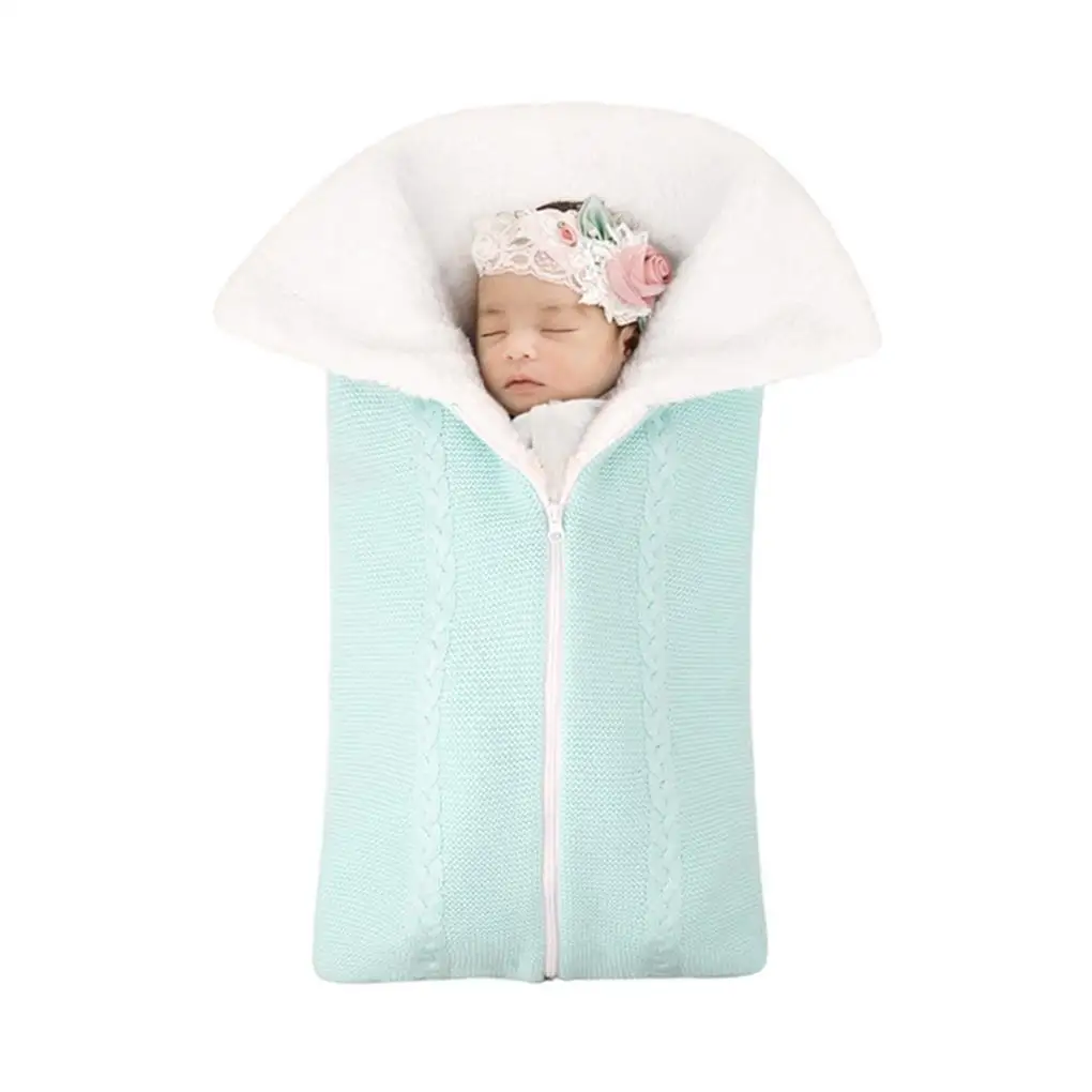 Infant Sleeping Blankets Thicken Swaddle Zipper Kid Sleepsack Newborns