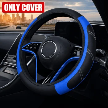 Coprivolante Universale Perforato 1 Pezzo Antiscivolo Anti-Sudore Comfort Grip Per Tutte le Stagioni Protezione Volante Auto