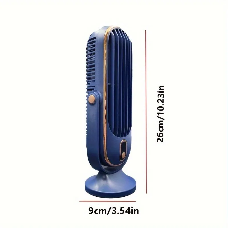 Rechargeable Portable Desk Fan with Quiet 5-Speed Control