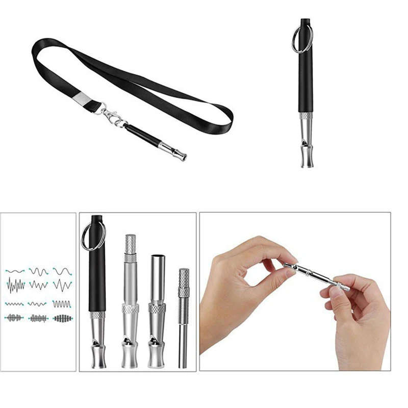 Ultrasonic Dog Training Whistle Pet Dog Training Obedience Whistle Set for Small Medium Large Dogs