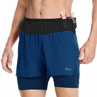 ARSUXEO Men's Trail Running Shorts Sportswear 2 in 1 Wrap-Around Pockets Gym Training Exercise Joging Athletic Shorts B233 1