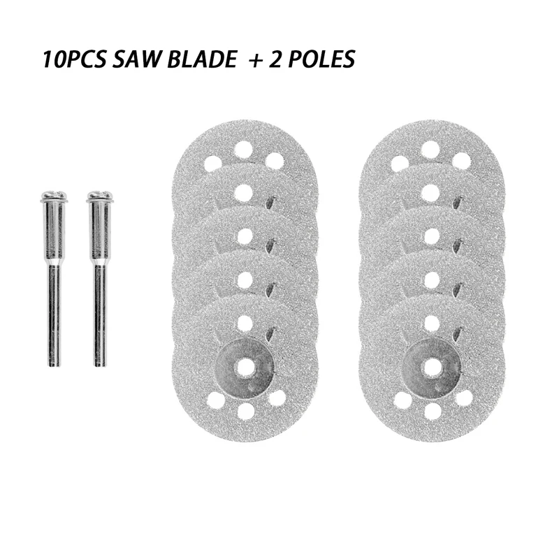 Cutting Blades 20mm 22mm 25mm Electroplated Diamond Durable High Hardness Electric Grinding Saw Blade Combination