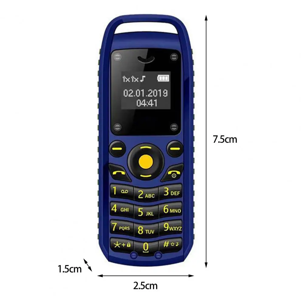 Elegante Mini Telefono Cellulare Piccolo Lungo Tempo Di Standby Tasca Cellulare Mini Smartphone Universale Multilingue Per Anziani