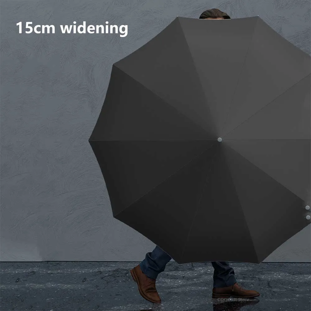 10rRibs Automatic Folding Umbrella with Led Light Windproof Large Rain Umbrellas Portable Outdoor for Men Women folding umbrella automatic umbrella