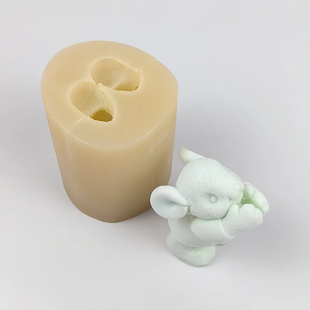 Molde De Silicona Para Portavelas En Forma De Casa - Para Fundición De Hormigón, Velas Y Resina - DIY Creativo - Incluye Base