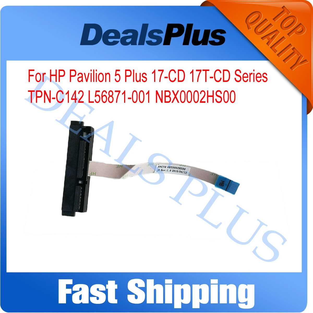 

New Replacement SATA Hard Drive HDD SSD Connector Flex Cable For HP Pavilion 5 Plus 17-CD 17T-CD TPN-C142 L56871-001 NBX0002HS00