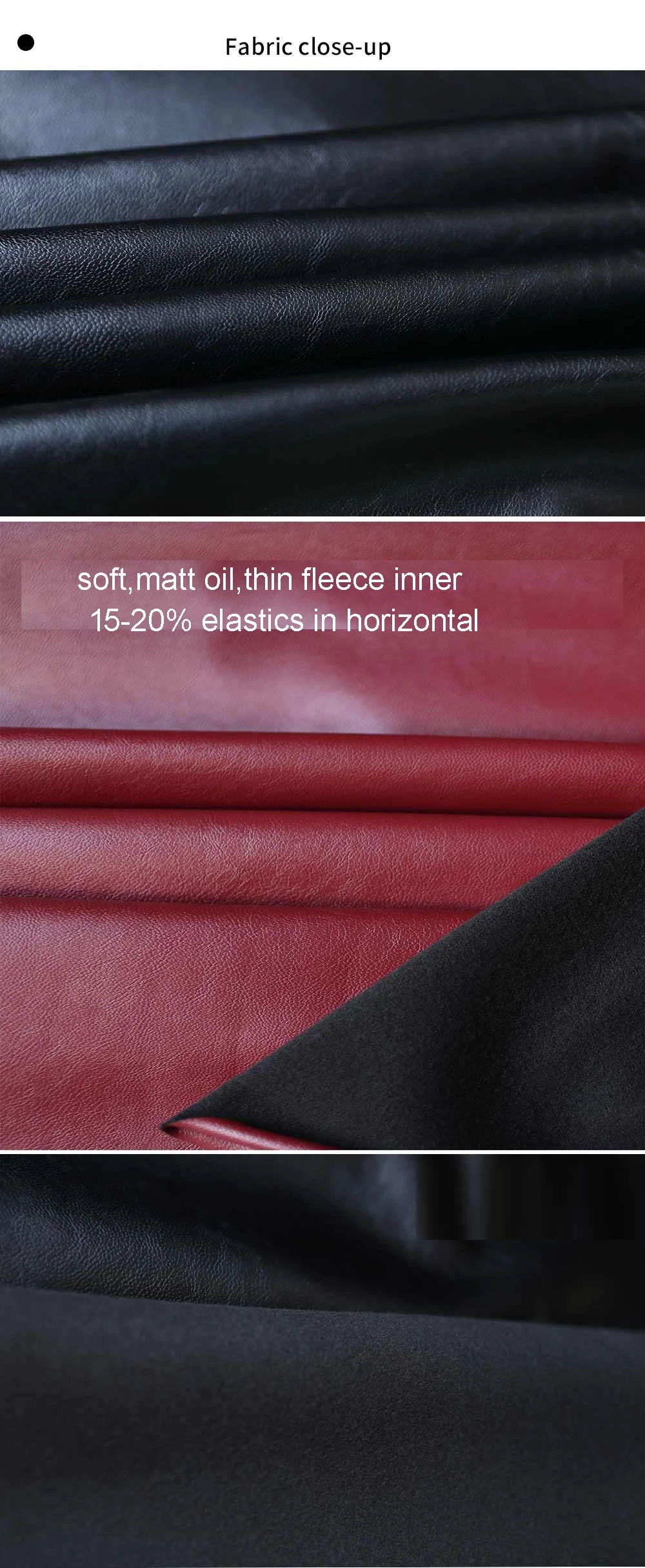 Description Picture 3 of itemPlus Size Faux Latex Men Spodnie Elastic PU Leather Pants Legging Bootcut Bottoms Slim Tight Motorcycle Casual Trousers Pantalon