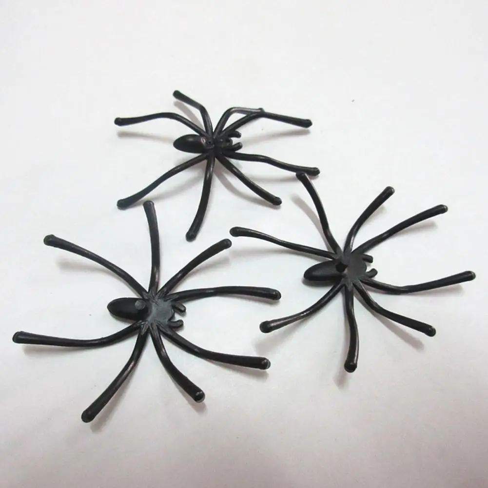 April Fool's Day Gift 20PCS Simulation Spoof Toy Fake Spider Halloween Pranks Joking Toys Party Decor Spiders Scary Insects |