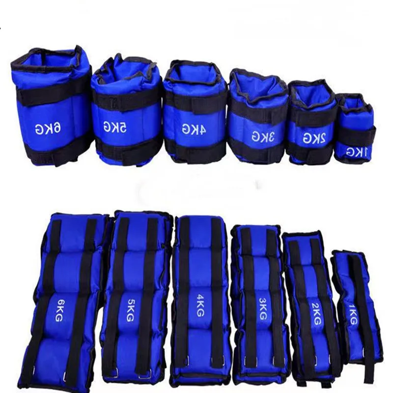 조정 가능한 손목 발목 무게 다리미 샌드백 웨이트 스트랩, 체육관 운동 피트니스 러닝 보호, 1kg