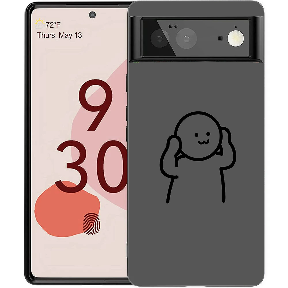 Matchman Cartoon Handyhülle für Google Pixel 8 7 6 7A 6A Pro 5G, stoßfestes Silikon, weich, 9 Pro XL 8 Pro 5G Shell Coque Bag – Detail 5