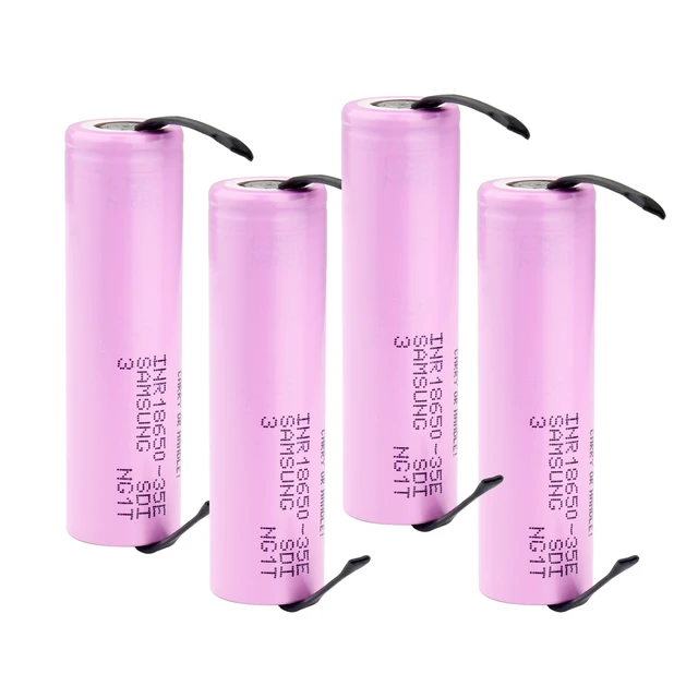 INR18650 35E 3.7V 3500mAh 10A High Discharge Power 18650 Lithium  Rechargeable Battery Welding Nickel Sheet Batteries - AliExpress