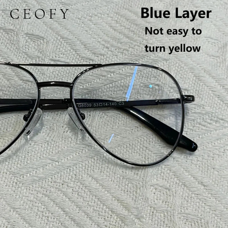 Index Blue Layer Anti-Blue Ray Prescription Lense Aspherical