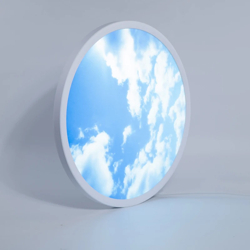 青と白の雲の形をしたLEDシーリングライト,屋内照明,シーリングライト