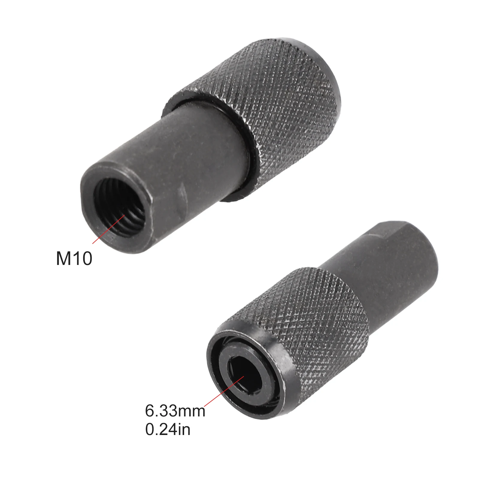 1pcs 100 Type Angle Grinder Adapter Holder M10 For Screwdriver Drill Bit 6.3mm Hexagon Metal Angle Grinder Connector