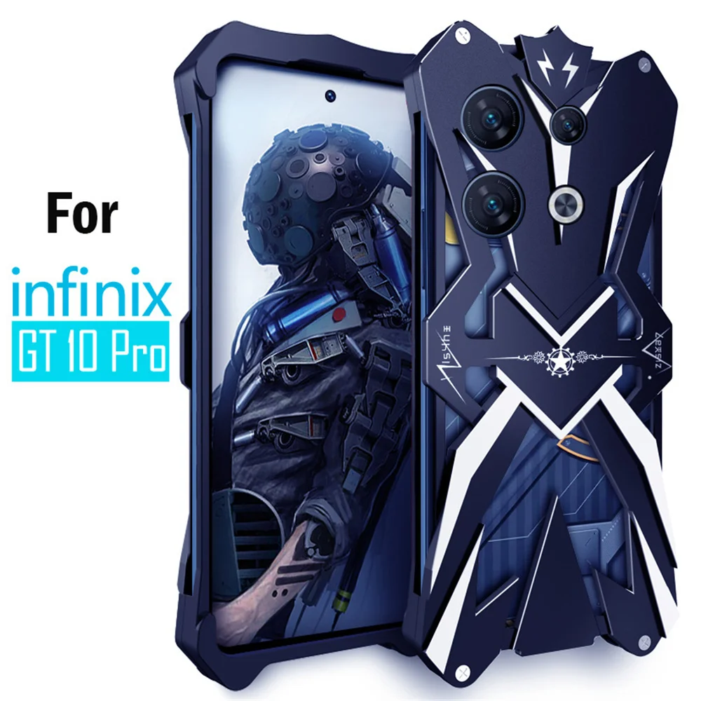 

Shockproof Metal Armor Case For Infinix GT 10 Pro Note 30 VIP Case Aluminum Hollow Design Cover Funda For Infinix GT 10 Pro Case