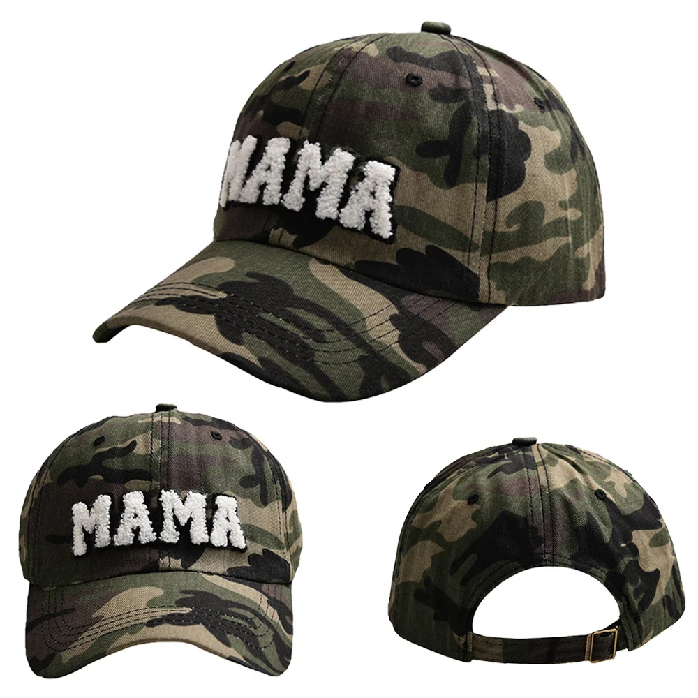 Camouflage Mama Baseball Caps For Women Adjustable Mama Mini Letter Snapback Dad Hat Cute Parent-Child Hats Boy Girl Summer Bone 6