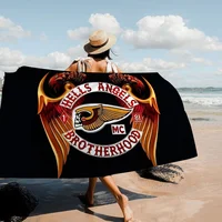 Hell Angels Cartoon Beach Towel Cute Kawaii Room Decor Bath Girls Children Hand Towels For Bathroom Shower 1