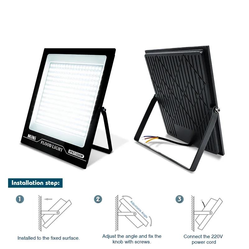 10W 20W 30W 50W 100W 150W LED Floodlight Lens Warm/Cold White Light 220V IP67 Spotlight Outdoor