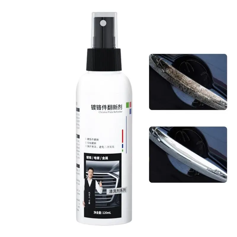 

Chrome Cleaner Crystal Plating Polish Spray For Car Quickly Refurbishment Supplies For Electroplating Metal Surfaces And Chrome