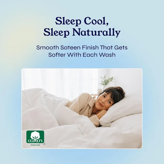 California Design Den King Size Sheets Set - Soft 400 Thread Count Sateen, Natural 100% Cotton Sheets King Size, Deep Pockets wi 2