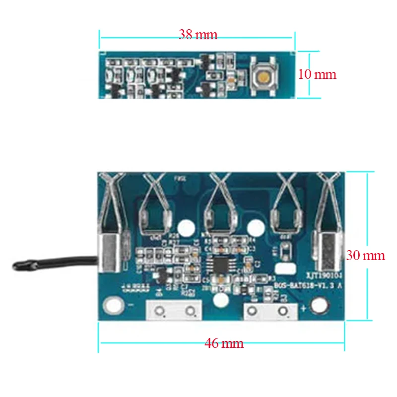 Accessori per elettroutensili BAT618 Batteria agli ioni di litio BMS PCB Circuito di protezione di ricarica per batteria agli ioni di litio Bosch 18V BAT609G - immagine 4
