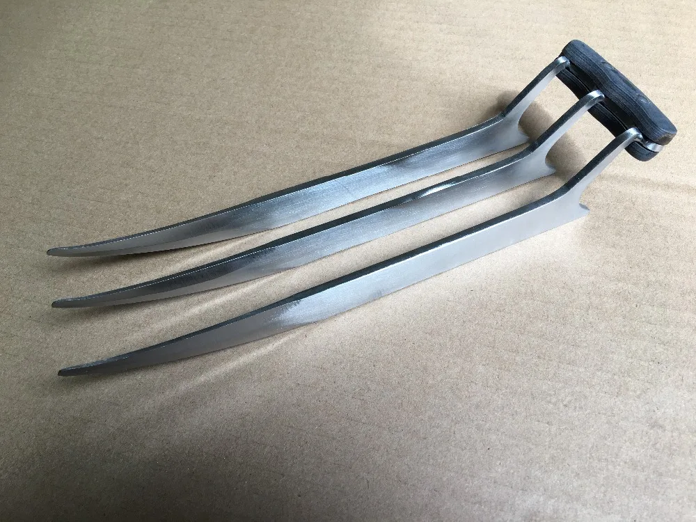 High Quality A Pair/1pcs X Man Steel Wolverine Claws Of Refinement Cosplay Props Halloween X-men Superhero Cosplay Gift 27cm 4