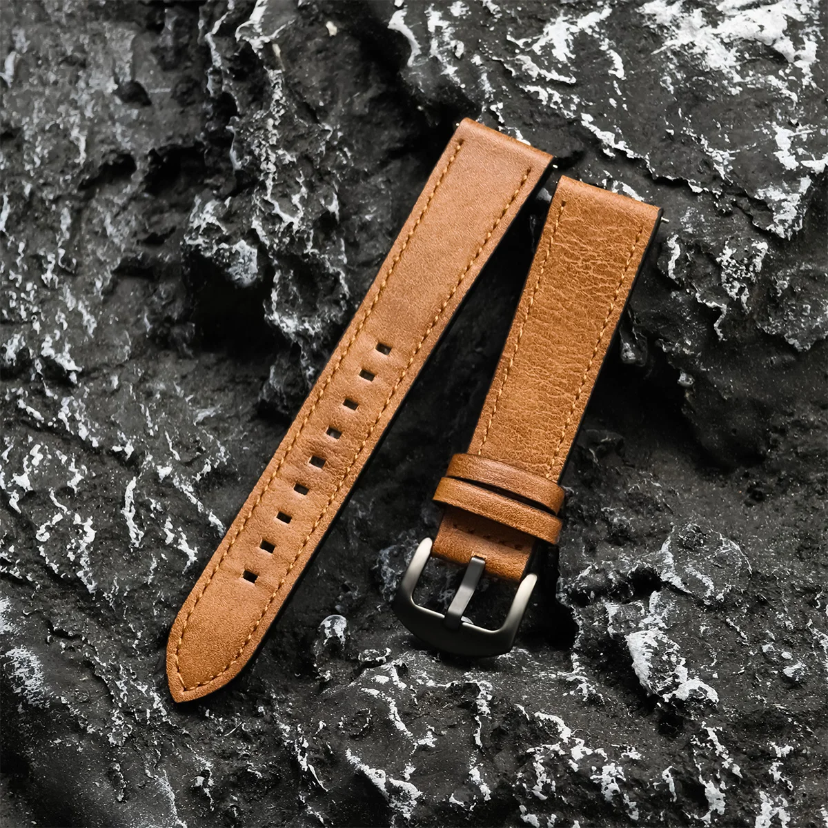 Top Wholesale Leather 20 mm Watch Strap Replacement D203/2-SS-RG_K0024153 main image 1