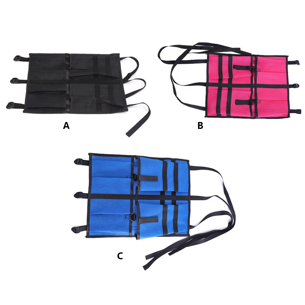 Kayak Storage Bag Nylon Seat Multi-pocket Pouch Supplies Gifts Blue baofeng uv 9r plus two way radio nylon pouch bag chest pocket a58 9700 gt 3wp walkie talkie harness vest bag holder carry case