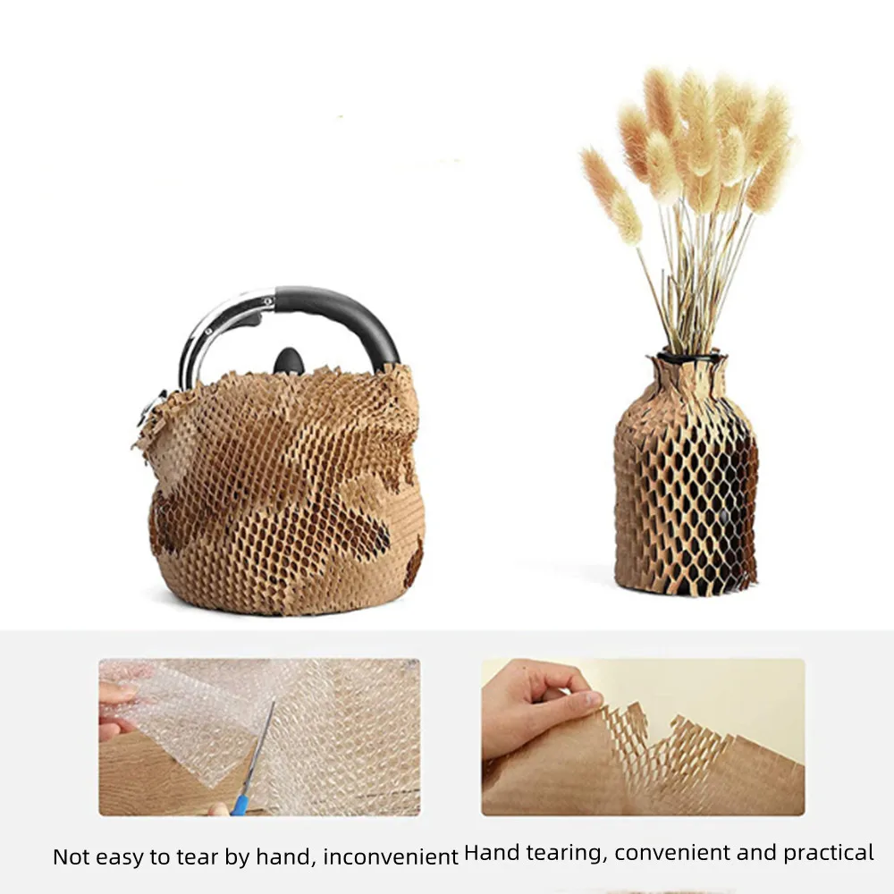 

10Pcs Honeycomb Packing Paper Wrap Sustainable Alternative To Bubble Wrap Eco Friendly Packing Paper Gifts Decoration 30x30cm