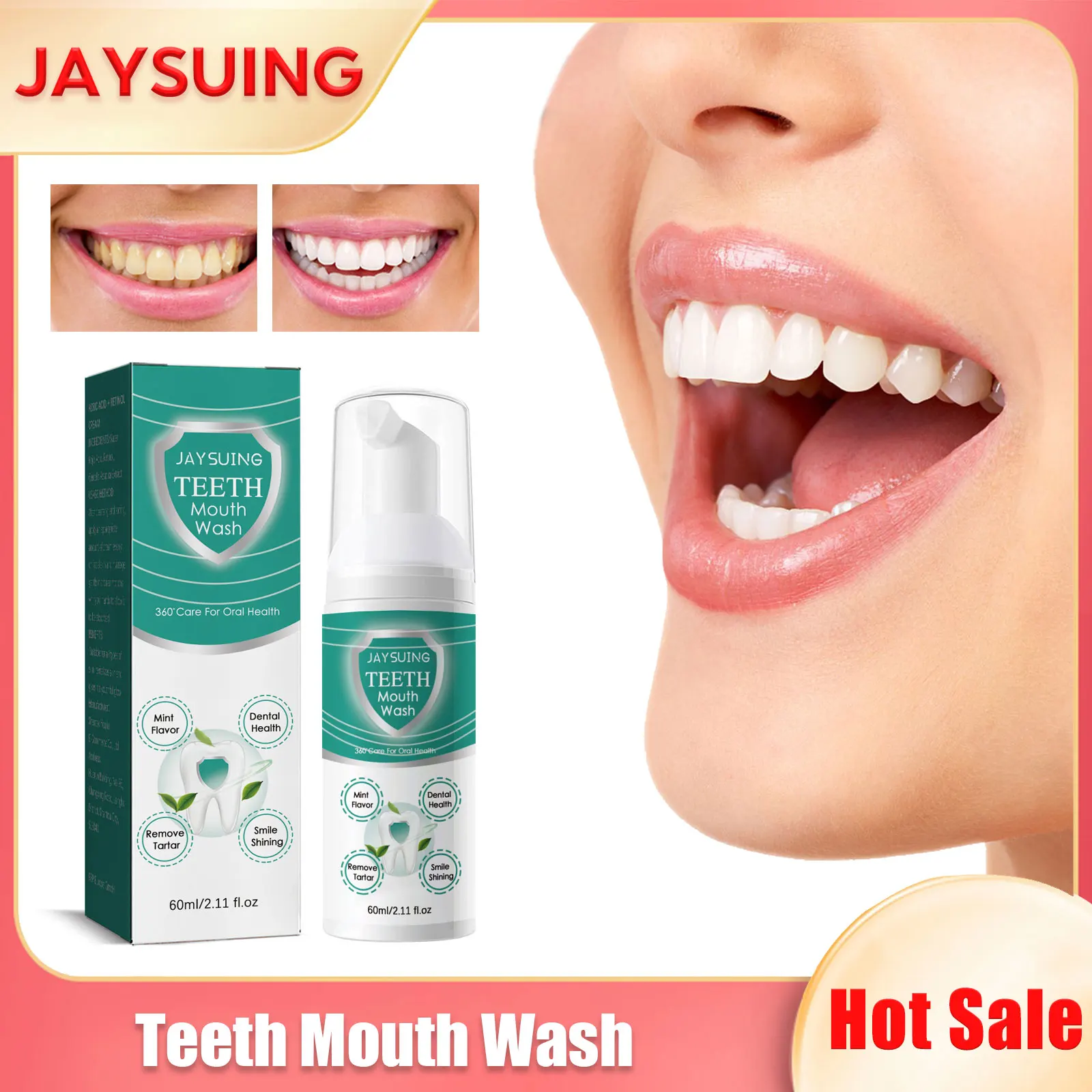 

Teeth Cleansing Mousse Remove Plaque Stains Breath Freshen Dental Gingival Repair Caries Oral Hygiene Foam Whitening Toothpaste