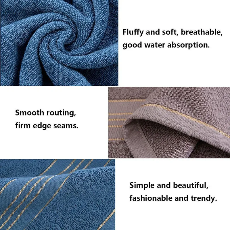 High Quality Cotton Bath Towel Soft And Luxurious High Water Absorption Sauna Shower Swimming Bathroom Hotel Travel 70x140cm