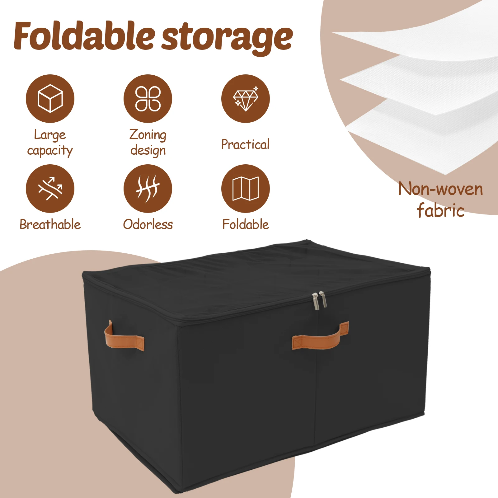 20 Grids Shoe Storage Box Nonwoven Foldable Shoe Organizer with Clear Cover & Handles Large Capacity Foldable Shoes Box for Home