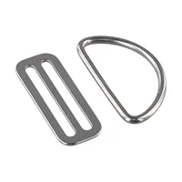Buckle D Ring 2"/5cm Anti-corrosion Silver Stainless Steel Universal Lightweight Portable Scuba Diving Durable 1