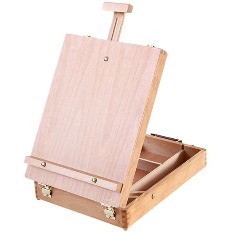 

Large Adjustable Wooden Table Sketch Box Easel Desktop Sketch Box Easel For Artists Art Students And Beginners