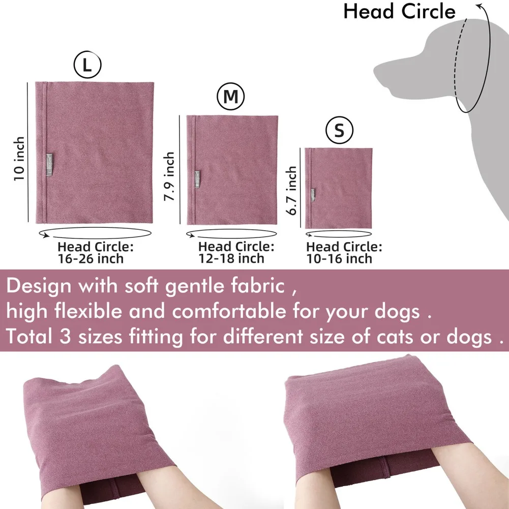 Title 1, Calming Dog Ears Cover Pet Head Wrap for Noise ...