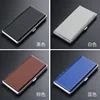 120mm Leather cigarette case Metal iron cigarette case Cigarette accessories 4