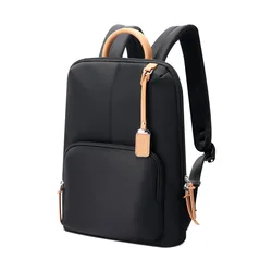 New women's business backpack Stylish lightweight commuter backpack 14 "computer bag waterproof nylon bag