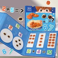 Montessori Toys Magnetic Biscuit Book Math Addition Subtraction Decomposition Learning Early Educational Toys For Children Kids 1
