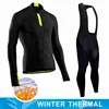 Winter Thermal Fleece Cycling Jersey Men's Mtb Clothing Man 2023 Blouse Uniform Bicycle Clothes Complete Tricuta Bib Maillot Set 4