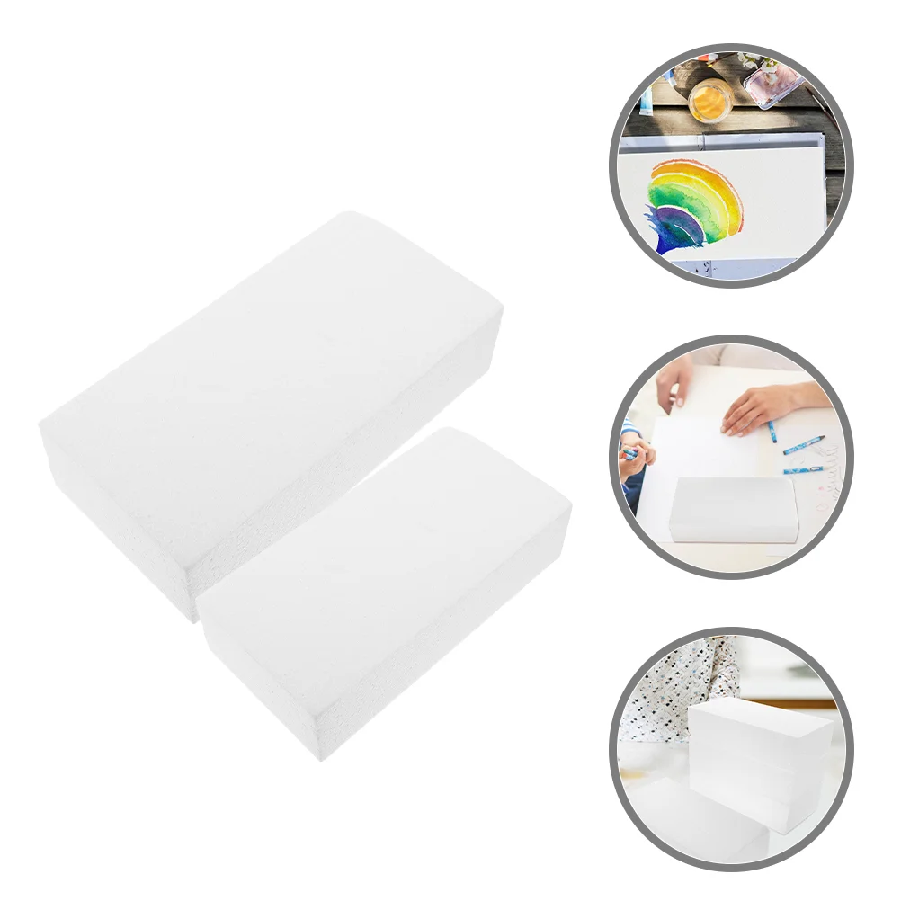 직사각형 폼 블록 페인팅 큐브 폼 블록, DIY 공예, 베이킹 몰드, 케이크 파티 용품, 꽃무늬, 4 개