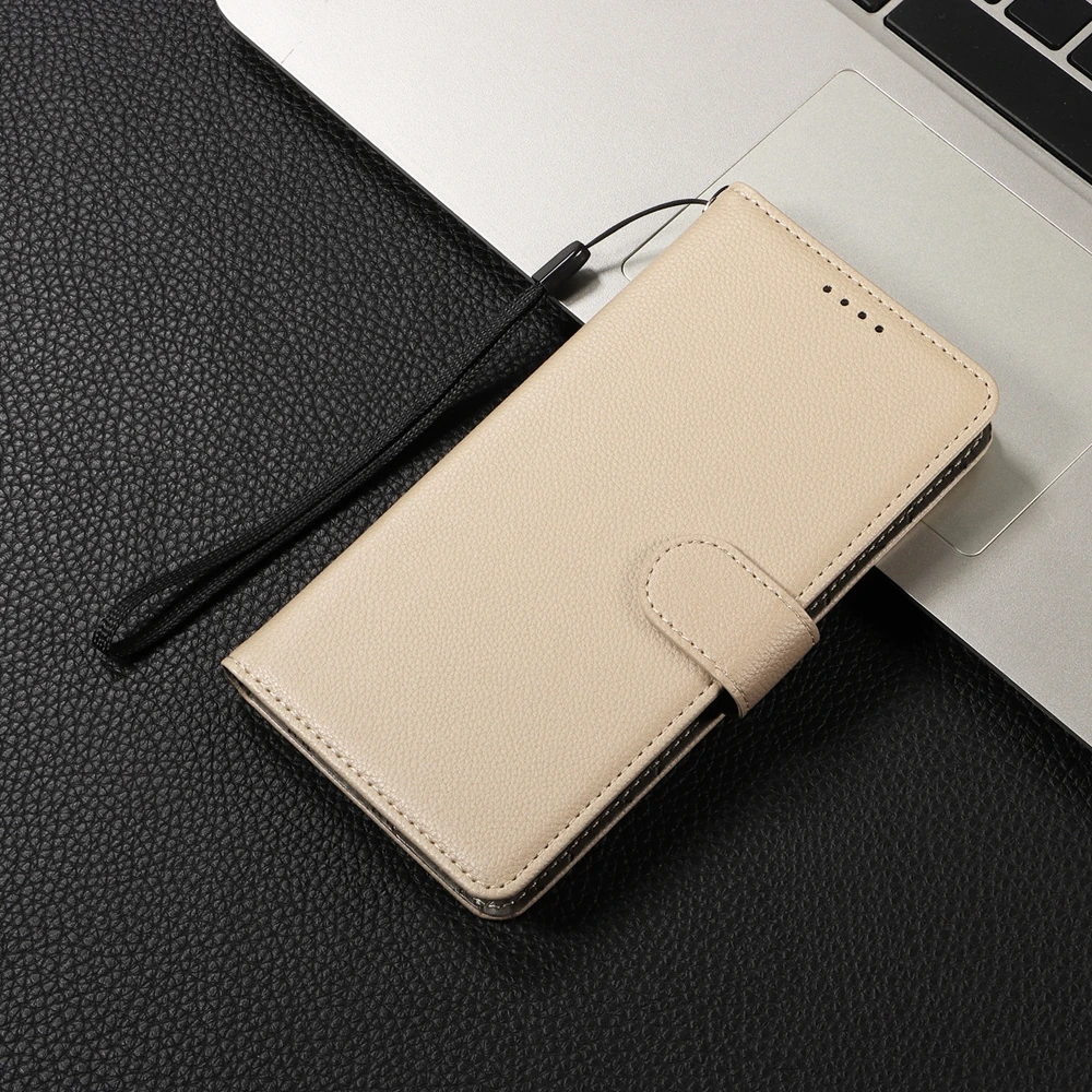 RFID Blocking Leather Wallet Phone Case with Magnetic Flip and Credit Card Slots